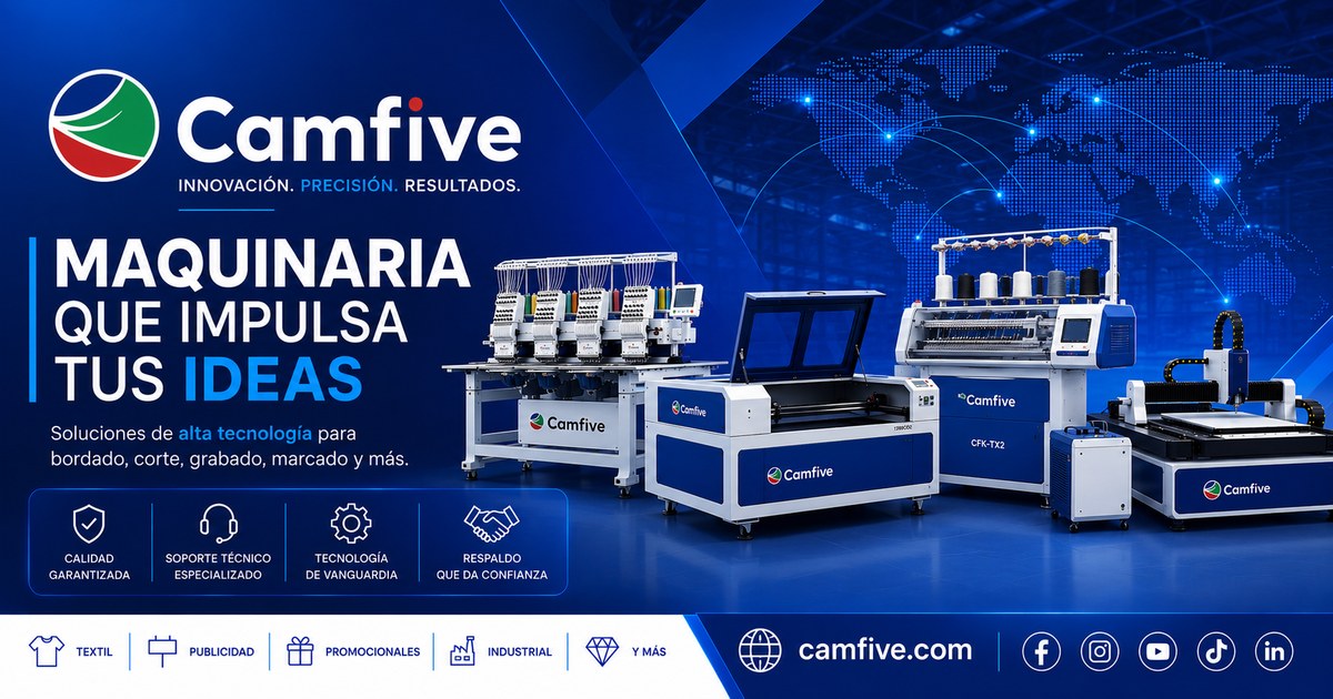 CAMFive México | CNC Láser, Fibra, Bordadoras y Tejedoras